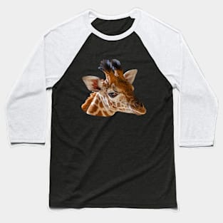 Baby Giraffe head Baseball T-Shirt